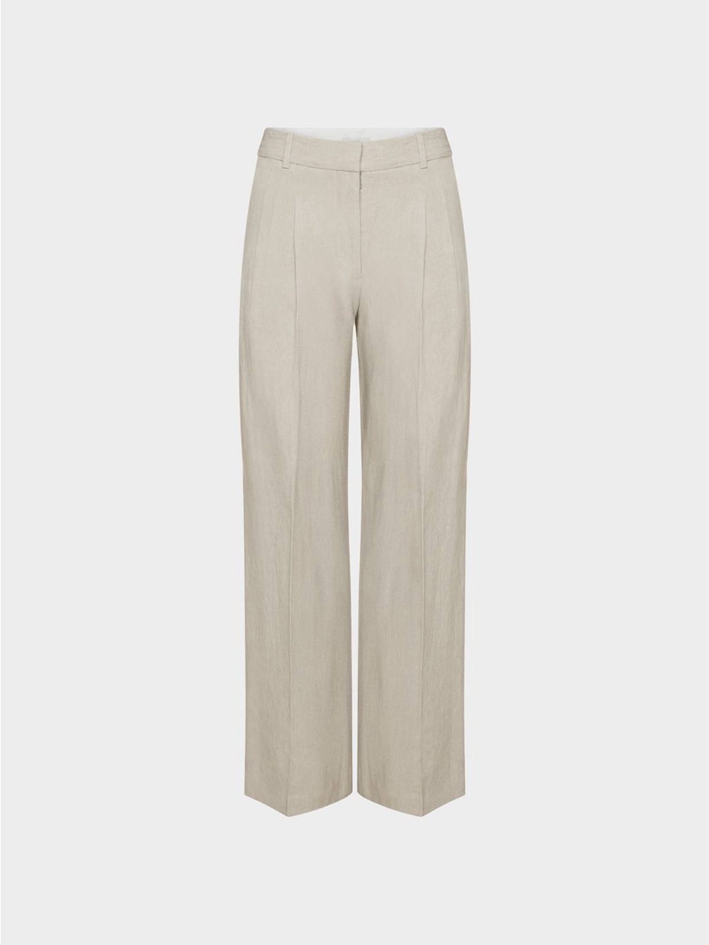 Aritzia Effortless pant power linen undyed dark ecru 10 30”